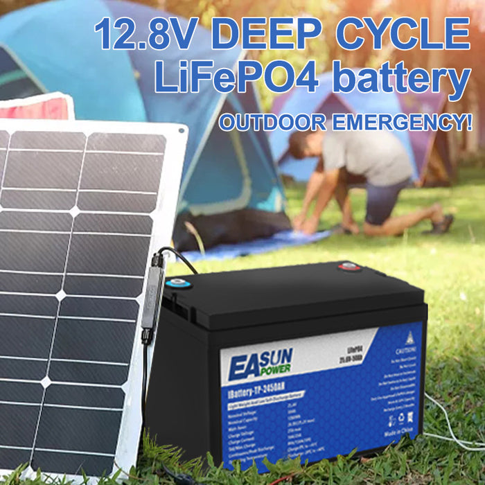 EASUN POWER Lifepo4 Lithium Iron Phosphate Solar Energy Battery 12v 100Ah 12.8V